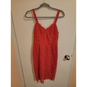 Express dress Womens size 4 Coral Strappy Wedding Prom Event Party Cocktail Y2K